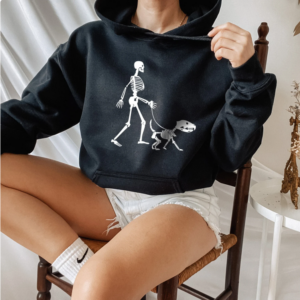 Skeleton Hoodie Dog Lover Hoodie, Dog Skeleton